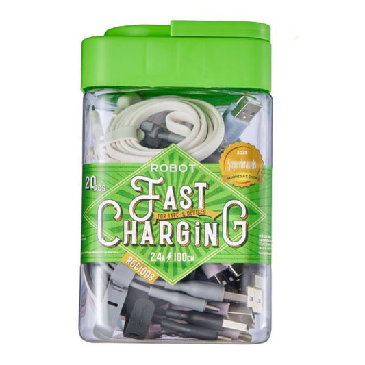 Pekanbaru Kabel Data Robot Rgc100S Android  Usb Type C (Per Botol - 20 Pcs)