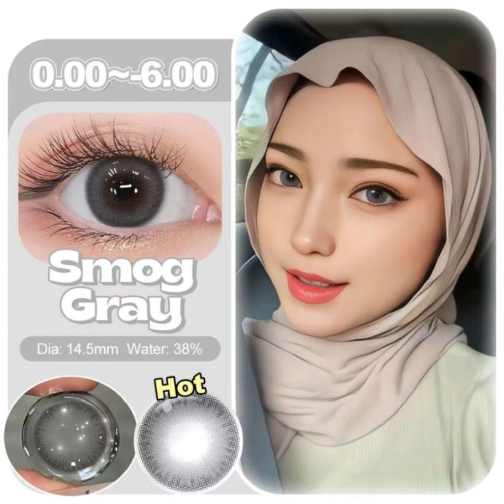Pekanbaru Magister Softlens Minus Nils Brown Gray 14.2Mm 14.5Mm Lensa Kontak Warna Natural Lens Wedding