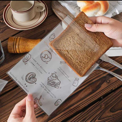 Pekanbaru Plastik Opp / Plastik Cookies / Roti Bening Motif Berbagai Ukuran Per Pack