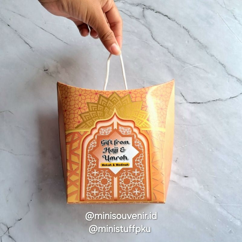 (1 PCS) Dus Tali Jinjing Oleh Oleh Haji dan Umrah Kemasan Box Gift Tengteng