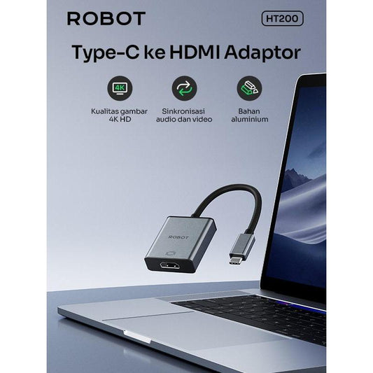 Pekanbaru Robot Ht200 Type-C To Hdmi Adapter 4K