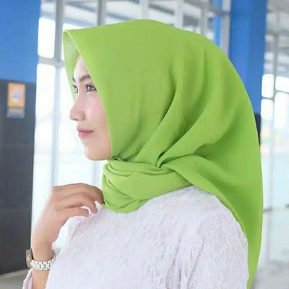 Pekanbaru Bella part 2 jilbab bella square berbahan polly dengan ukuran  110 x 100 cm