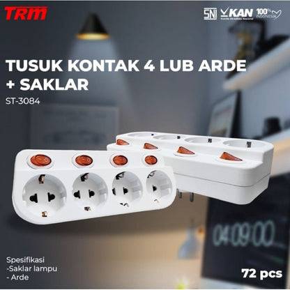 Pekanbaru Stop Kontak 2 Lobang 3 Lobang 4 Lobang Trm / Tusuk Kontak Trm