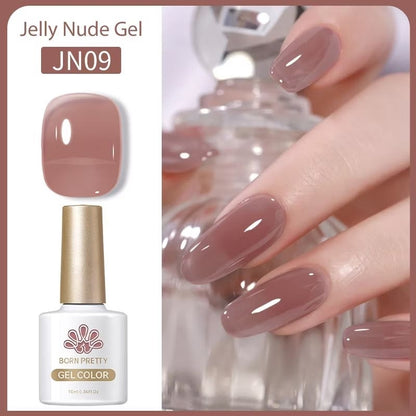 Pekanbaru [Bpom] Born Pretty 10Ml Wine Red Jelly Gel Polish Red Kutek Gel Classic Red Gel