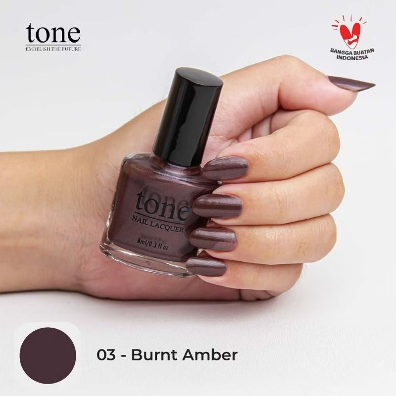 Pekanbaru Lacquer Kutek Tone Nail  Nude Halal Murah 8Ml | Cat Kuku Tone Nail Polish 8Ml