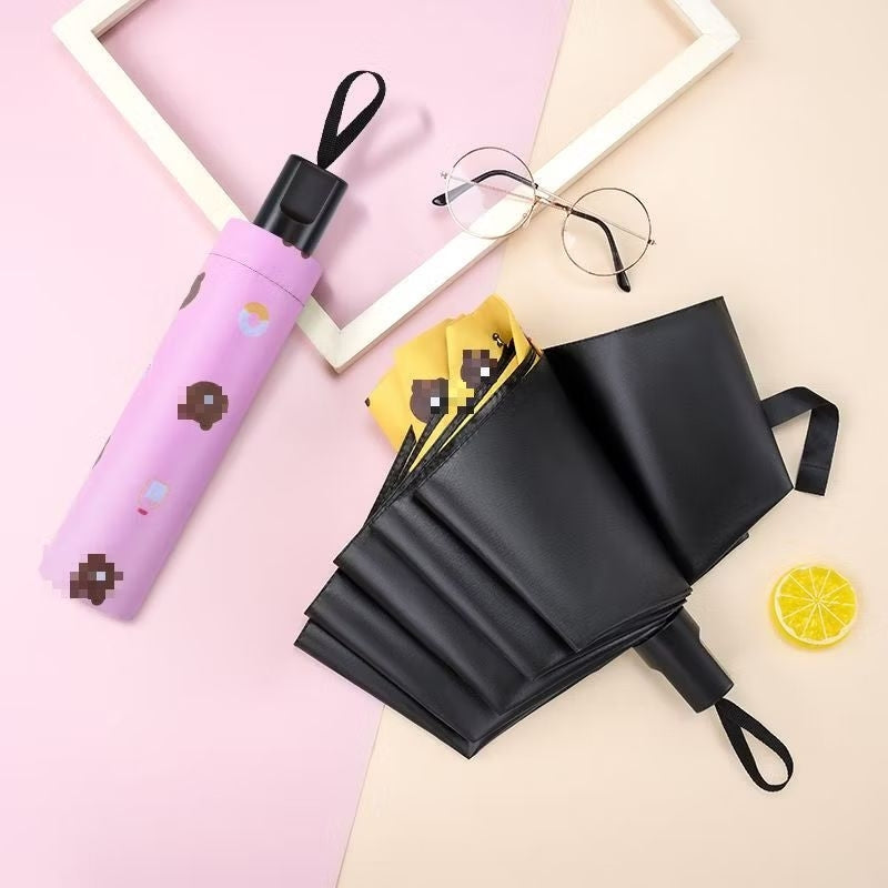 Pekanbaru Payung Lipat Motif Bear Payung Anti Uv Folding Umbrella Karakter Beruang