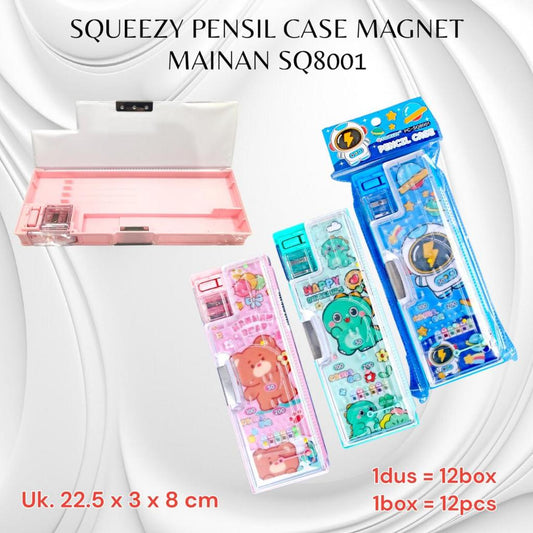 Pekanbaru {Squeezy } Pensil Case Magnet Mainan Sq8001/ Tempat Pensil Anak