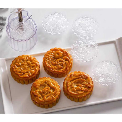Pekanbaru Cetakan Mooncake / Kue Bulan Plastik Tebal 125Gr