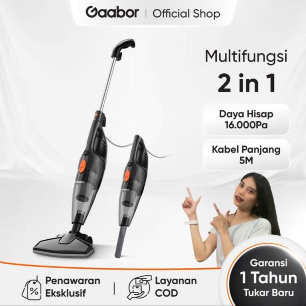 Pekanbaru Gaabor Vacuum Cleaner Kapasitas 1.5 Liter / Gvcw-M15A / Penyedot Debu