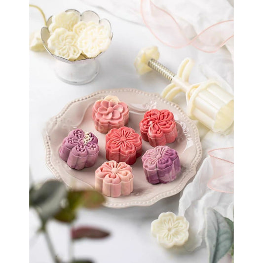 Pekanbaru Cetakan Mooncake / Kue Bulan Plastik Motif  25Gr