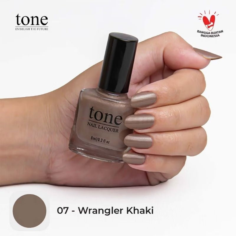 Pekanbaru Lacquer Kutek Tone Nail  Nude Halal Murah 8Ml | Cat Kuku Tone Nail Polish 8Ml