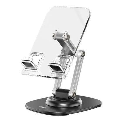Pekanbaru Robot Universal Transparent Stand Holder Rt-Us16 Phone Tablet Holder Adjustable 360° Original