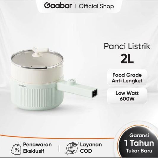 Pekanbaru Panci Listrik Gaabor Ec-20M01A 2Liter Food Grade Anti Lengket / Fry Pan Listrik