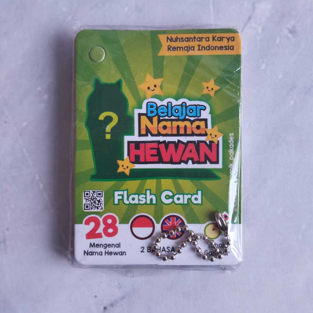 (YL) Flash Card Mainan Edukasi Anak Kartu Belajar pintar anak Kemas Plastik