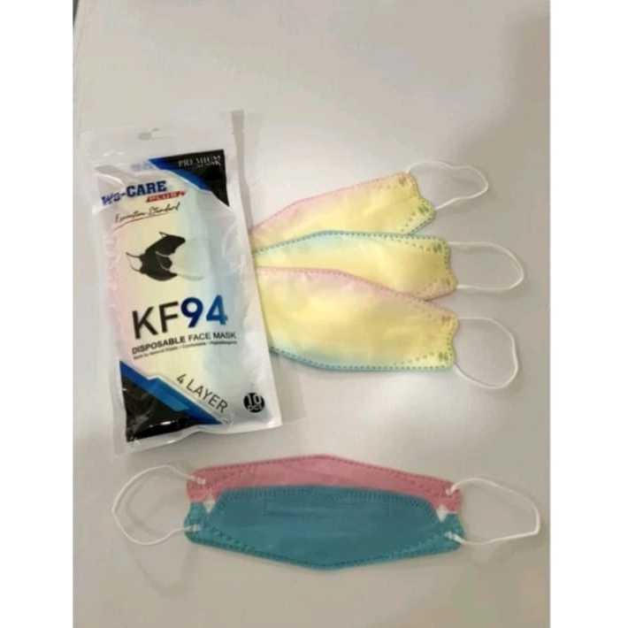 Masker KF94 1 Pak  Isi 10 pcs Masker Earloop Disposable Face Mask Masker Kesehatan Korea