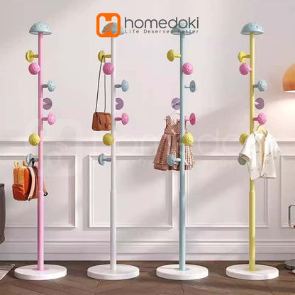 Pekanbaru Homedoki Gantungan Baju Berdiri/Hanger Baju Aesthetic/Rak Gantungan Baju/Rak Mantel Jamur
