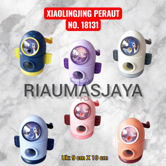 Pekanbaru Xiaolingjing Peraut No 18131 / Serutan Meja / Peraut Meja Motif Roket