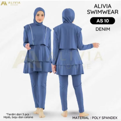 Pekanbaru Alivia Swimwear As10 - Baju Renang Muslimah Syari Dewasa Wanita Muslim