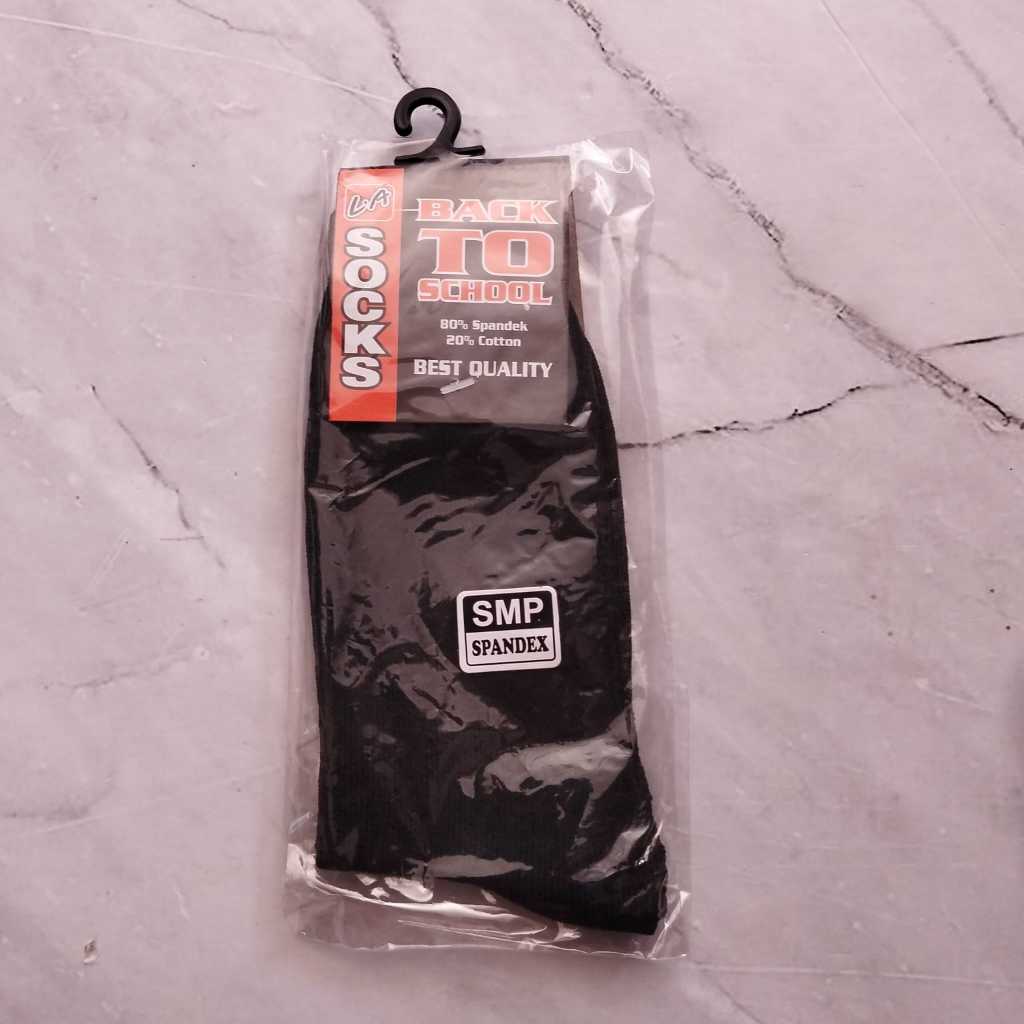 Kaos kaki sekolah warna hitam polos SD, SMP, SMA (HITAM POLOS)