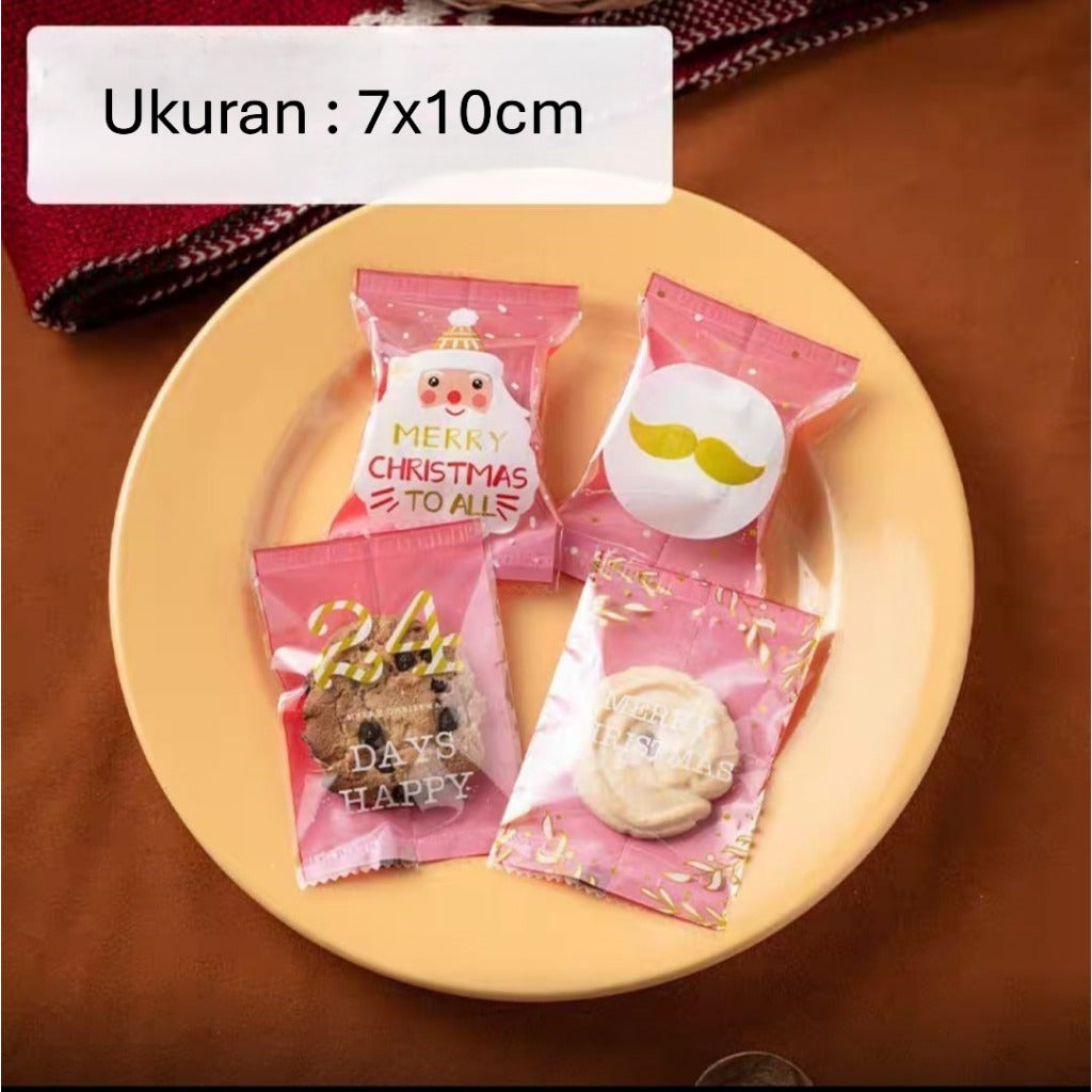 Pekanbaru Plastik Cookies Natal Non-Seal 7X10Cm Per Pack