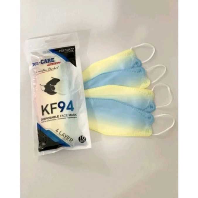 Masker KF94 1 Pak  Isi 10 pcs Masker Earloop Disposable Face Mask Masker Kesehatan Korea