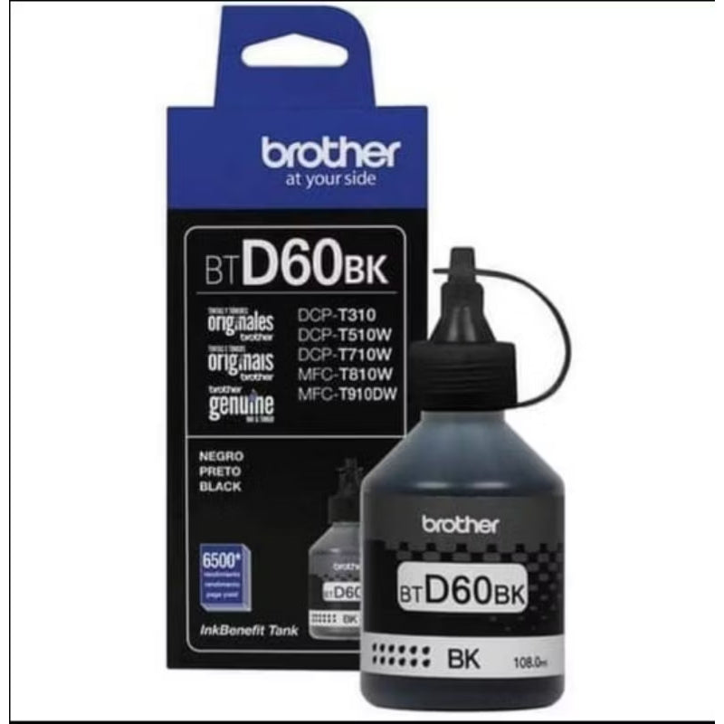 HR-Tinta Brother BTD60BK BT5000 Refil Premium Untuk Printer DCP T310 T510W T710W T810W Cetak Jelas