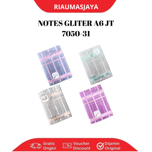 Pekanbaru Notes Spiral / Notes Gliter A6  Jt 7050-31