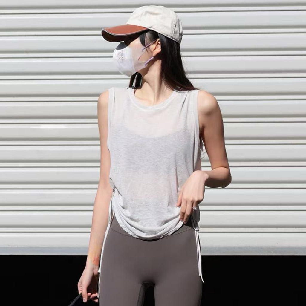Pekanbaru JevyActive - Hyuji Top - Gym Running Outfit Wanita - Tank Top Sleeveless Wanita - Baju Olahraga Wanita
