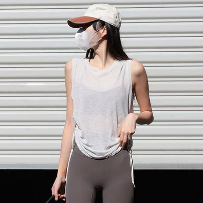 Pekanbaru JevyActive - Hyuji Top - Gym Running Outfit Wanita - Tank Top Sleeveless Wanita - Baju Olahraga Wanita
