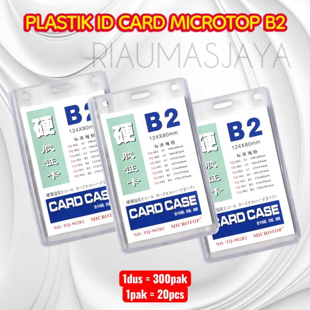 Pekanbaru Plastik Id Card/Card Case B1/B2/B3
