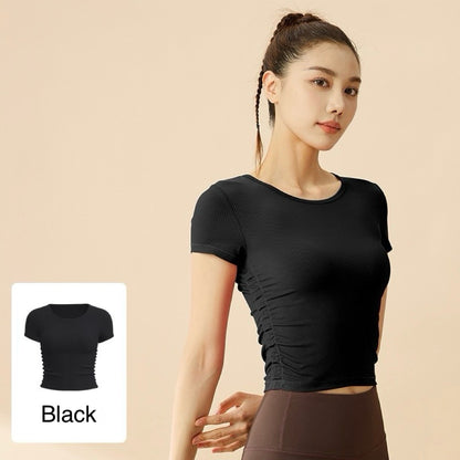 Pekanbaru JevyActive - Jolin Top - Baju Olahraga Wanita - Crop Top Wanita - Casual Daily Wear Wanita - Tshirt Slim Fit Wanita