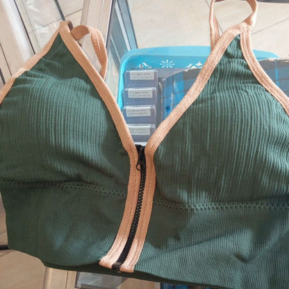 Pekanbaru Sport Bra Bh Korea Wanita Model Resleting Tank Top Bra With