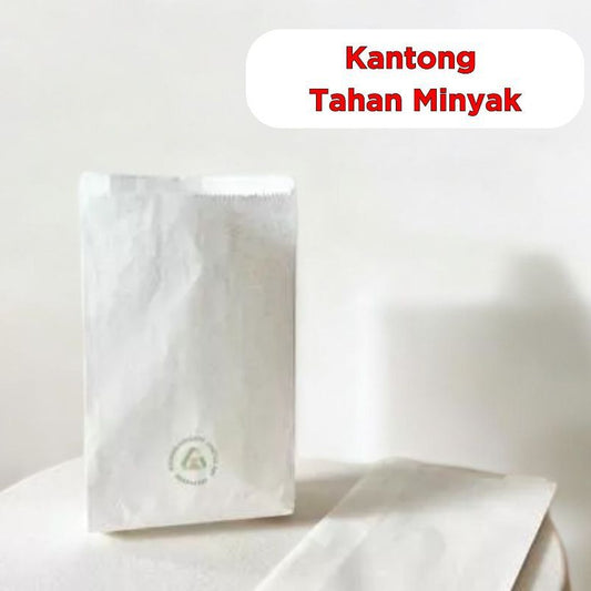 Pekanbaru Kantong Fried Chicken Putih Polos Tahan Minyak Kemasan Gorengan Donat Paper Bag Food Grade