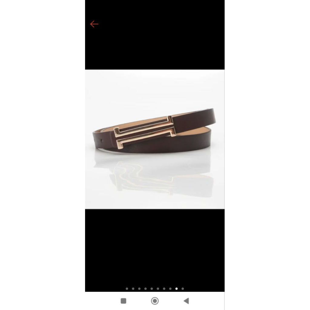Pekanbaru Ikat Pinggang Gesper Belt Kecil Wanita Bahan Kulit Pu / Tali Pinggang Wanita / Gesper