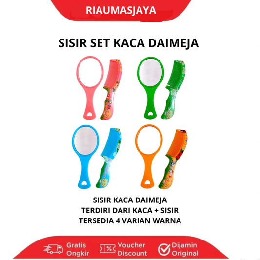 Pekanbaru Daimeja Sisir Set + Kaca Fancy