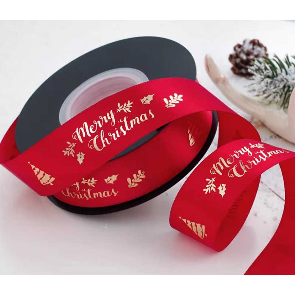 Pekanbaru Christmas Ribbon / Pita Natal Berbagai Jenis Per Meter