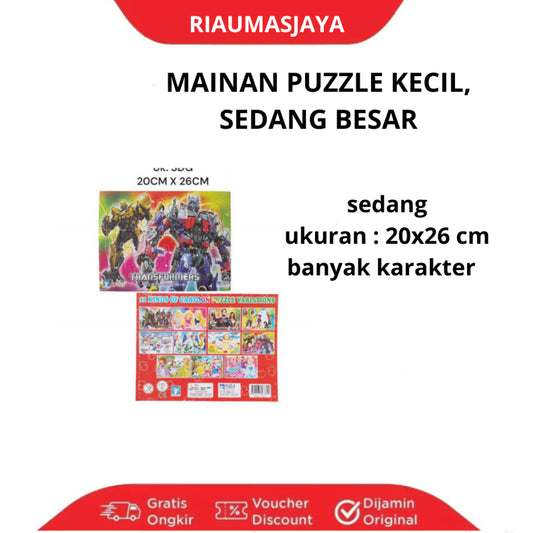 Pekanbaru Mainan Puzzel Fancy Besar/Kecil/Sedang