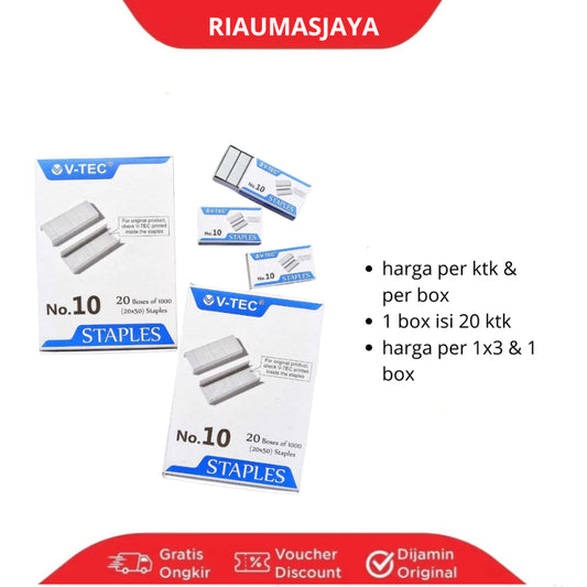 Pekanbaru Staples / Isi Hekter No.10 Vtec