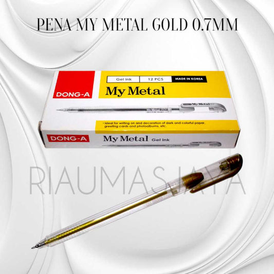 Pekanbaru {Dong A} Pena My Metal Gold 0.7 Mm