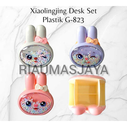 Pekanbaru Desk Set Xiaolg Plastik Lucu/Motif Kelinci  &Kodok/ G823&G824