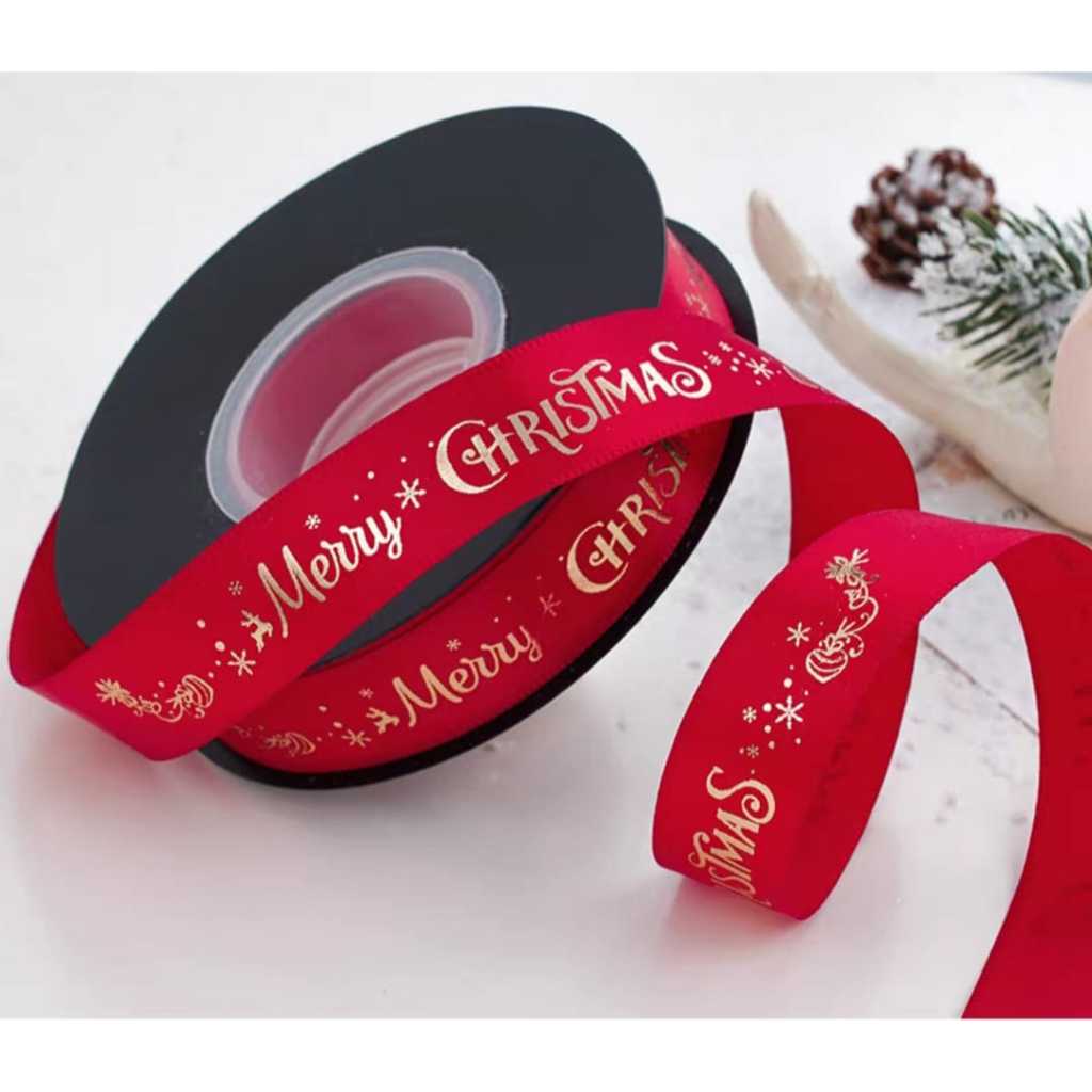 Pekanbaru Christmas Ribbon / Pita Natal Berbagai Jenis Per Meter