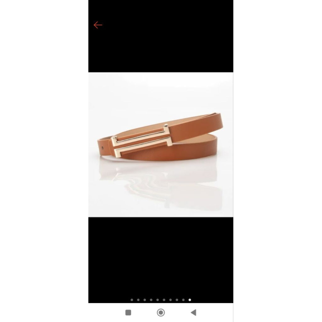 Pekanbaru Ikat Pinggang Gesper Belt Kecil Wanita Bahan Kulit Pu / Tali Pinggang Wanita / Gesper