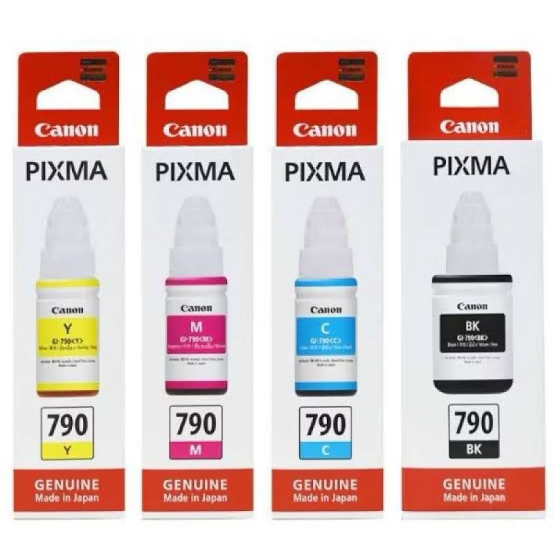 HR-Tinta Canon PIXMA GI 790 PREMIUM ( 1 SET ) Refill Premium Untuk Printer G1000 G2000 G2002 G3000