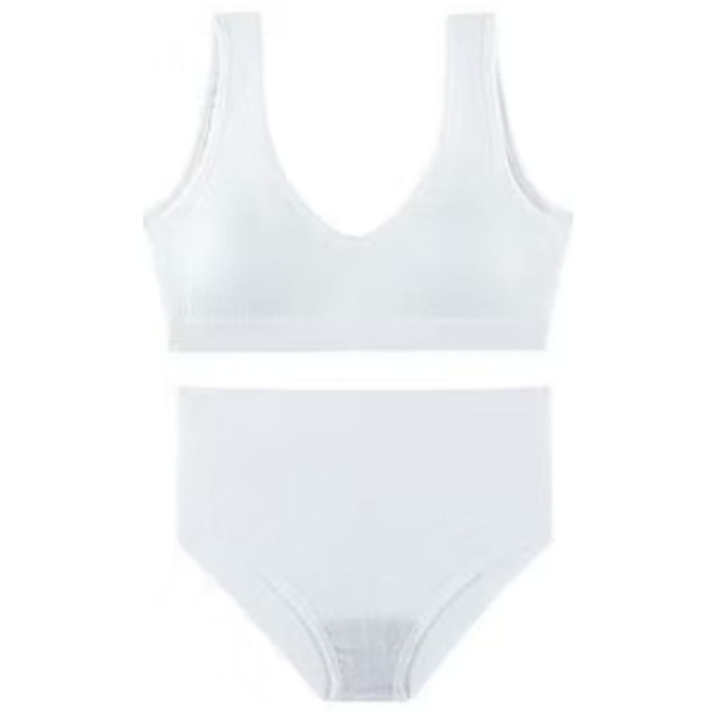 Pekanbaru Bra Tank Top Wanita Sepasang 6608 Model Vneck Sport Wanita One Set