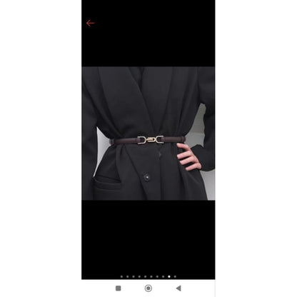 Pekanbaru Ikat Pinggang Gesper Belt Kecil Wanita Bahan Kulit Pu / Tali Pinggang Wanita / Gesper