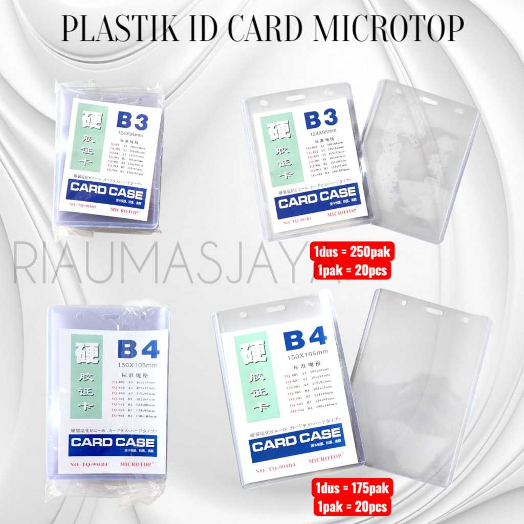 Pekanbaru Plastik Id Card/Card Case B1/B2/B3