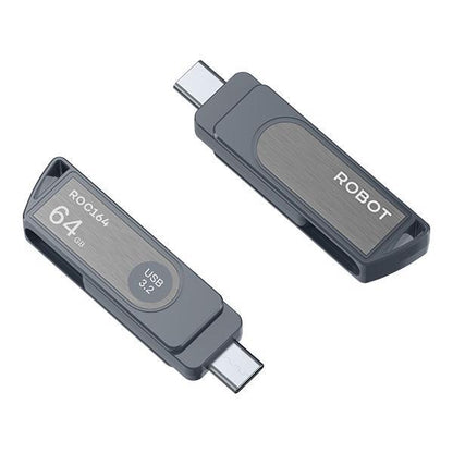 Pekanbaru Robot Roc108 Roc116  Flashdisk 8Gb 16Gb 32Gb 64Gb Dual Otg Interface Usb And Type C