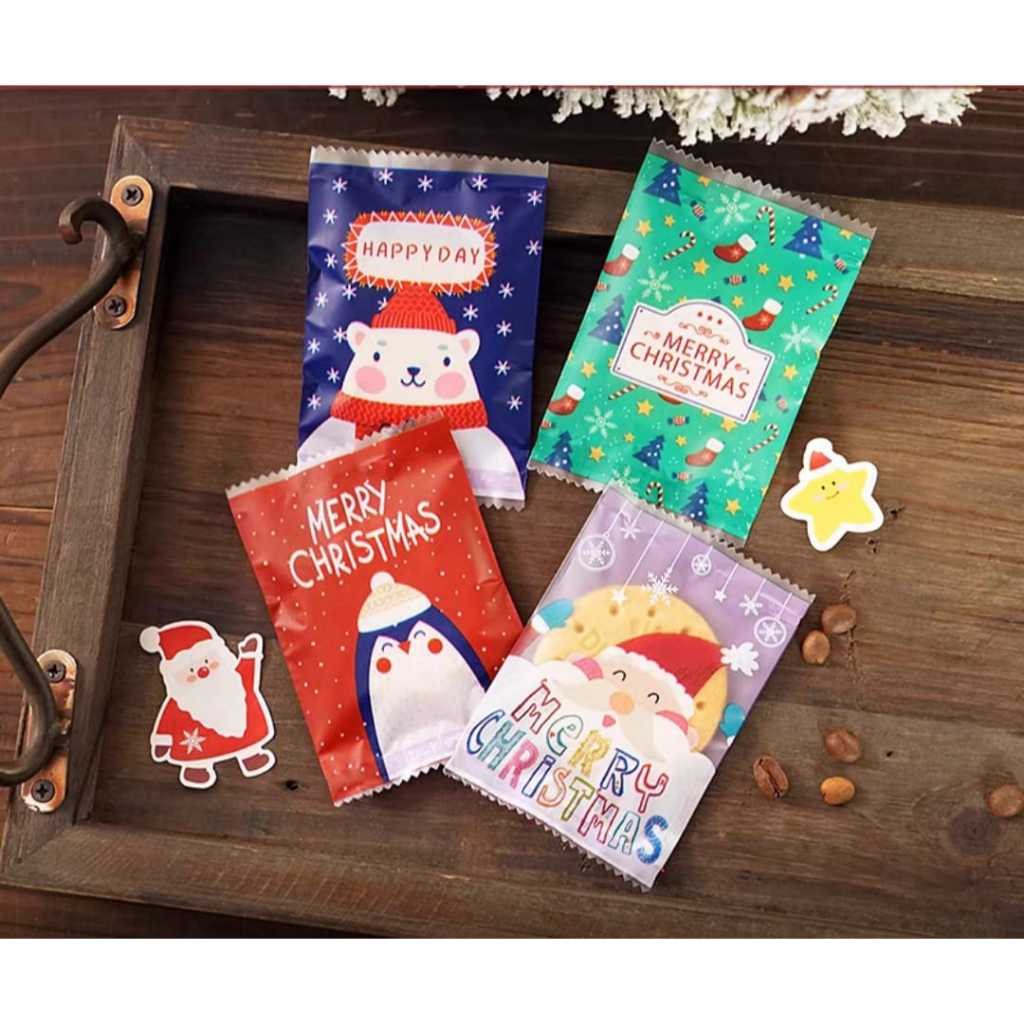 Pekanbaru Plastik Cookies Natal Non-Seal 7X10Cm Per Pack