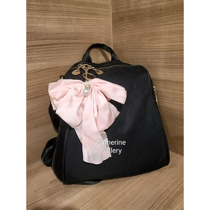 Pekanbaru Hanya 3 Hari Diskon Khusus : Gantungan Tas wanita  Pita Mutiara Clarice Cantik/keychain
