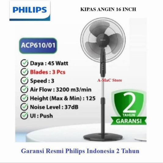Pekanbaru Kipas Angin Philips Acp-610 Kipas Angin Berdiri Philips Acp 610